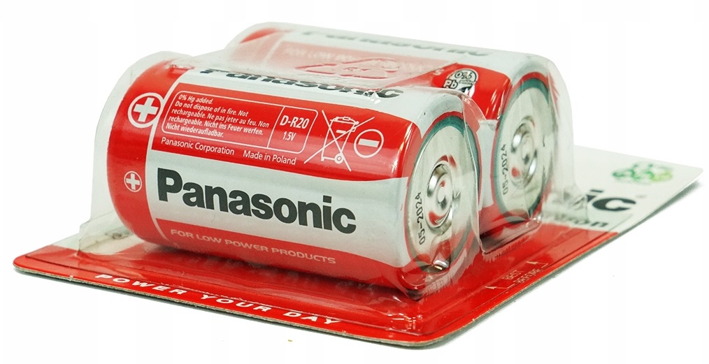 

Bateria cynkowo-węglowa Panasonic D (R20) 2 szt.