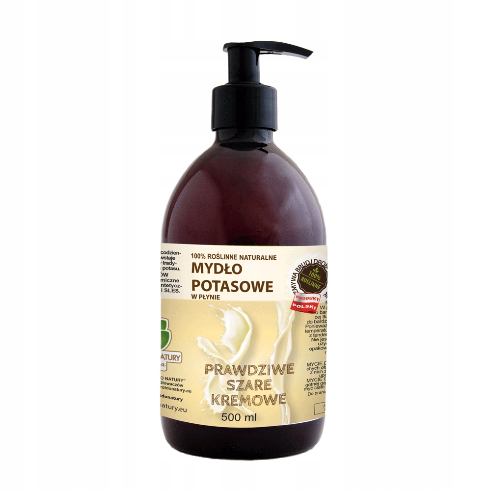 

Mydło Potasowe Szare Kremowe 500 ml Naturalne