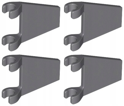 

Lego 44676 Flaga 2x2 szara ciemna Nowa (1g) 4 szt.