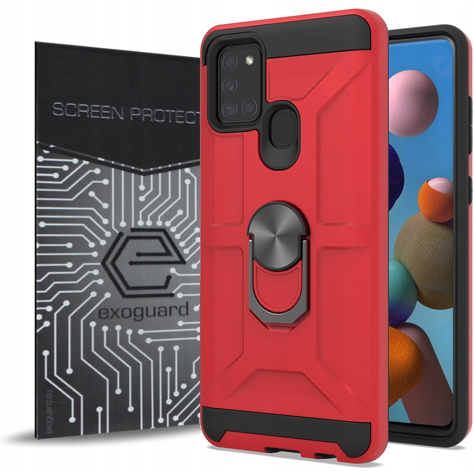 

Exoguard - Case Etui Pancerne+szkło do Galaxy A21s