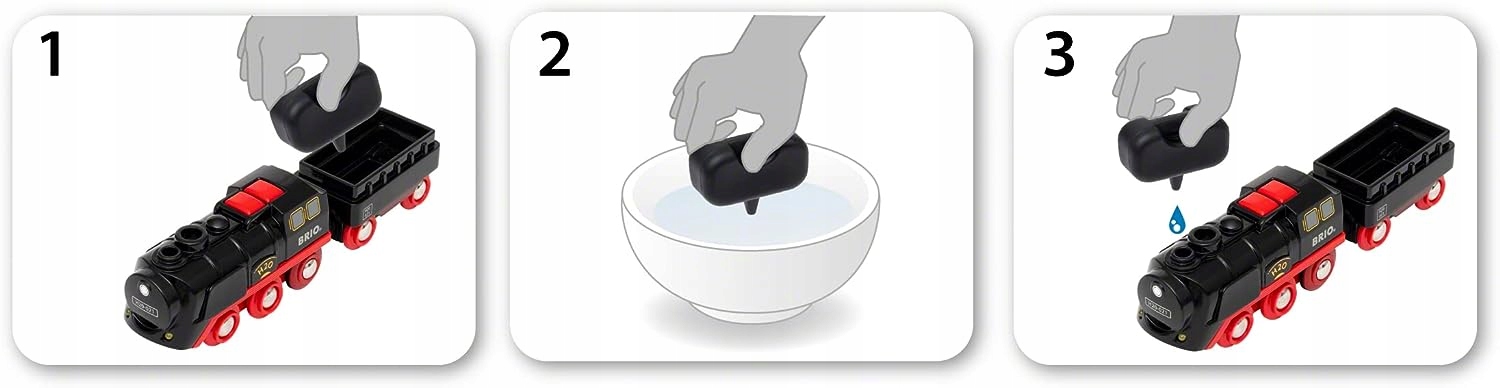 Lokomotywa parowa Brio World 33884 Płeć chłopcy dziewczynki