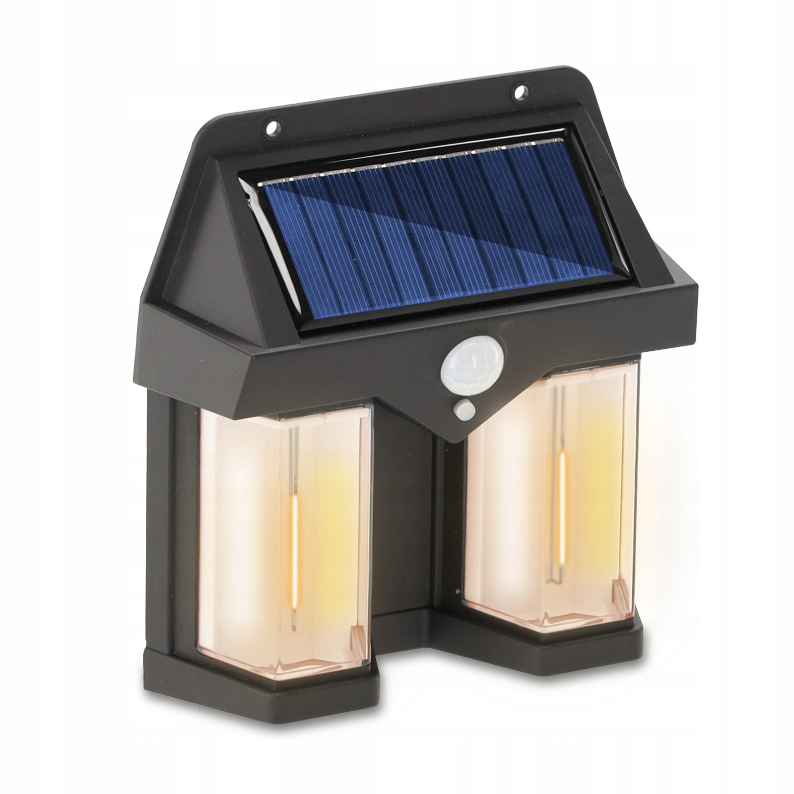Lampa Solarna Led Elewacyjna Ogrodowa Kinkiet 2xLED Czujnik Ruchu Filament