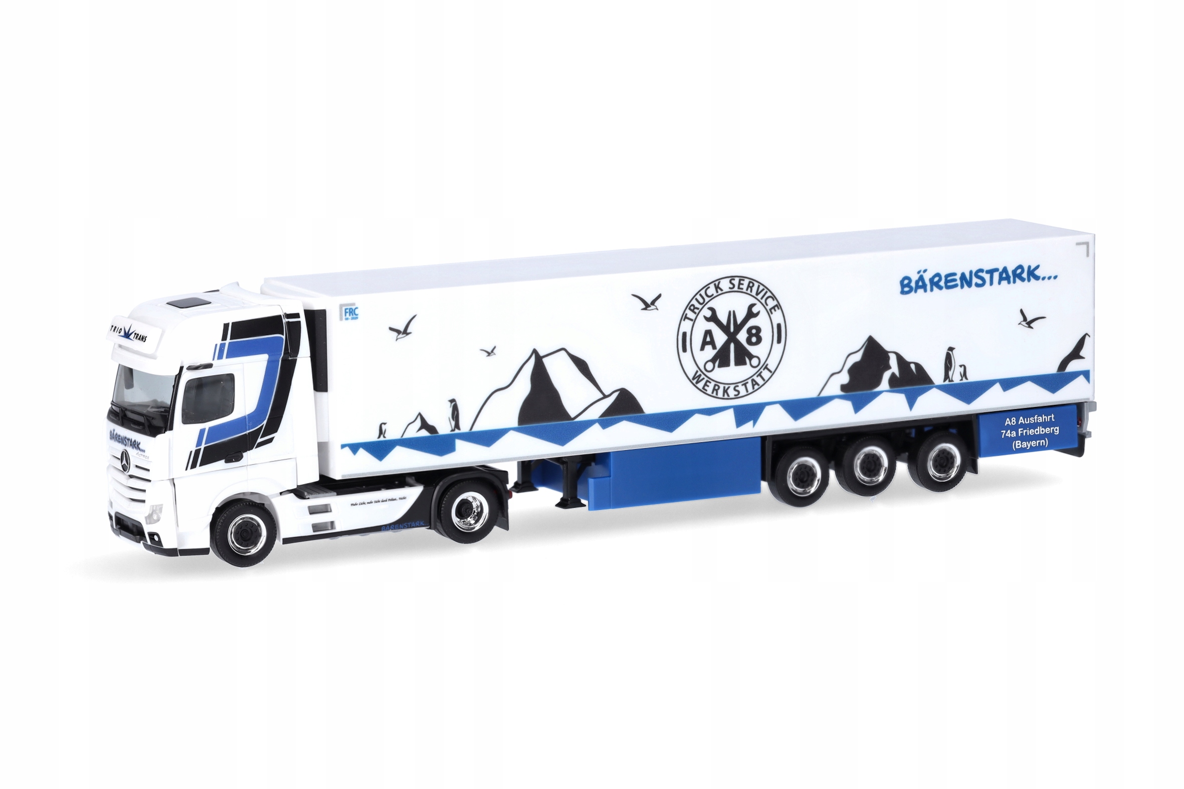 Herpa 317320 Mercedes-Benz Actros 18 Gigaspace Trio Trans