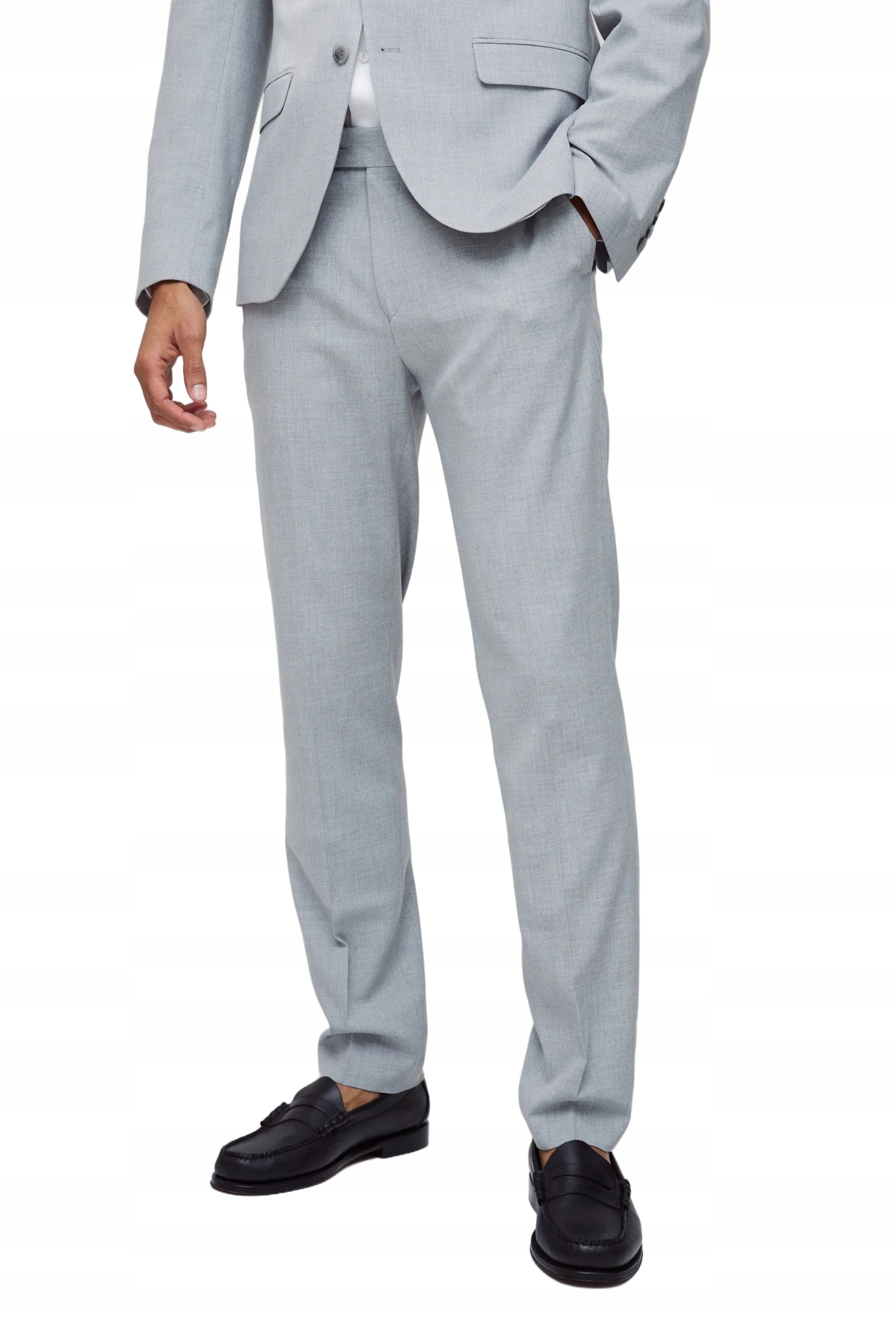 Boohooman Elegantní Pánské Kalhoty Jednoduché Šedé Barvy 28 Z3A