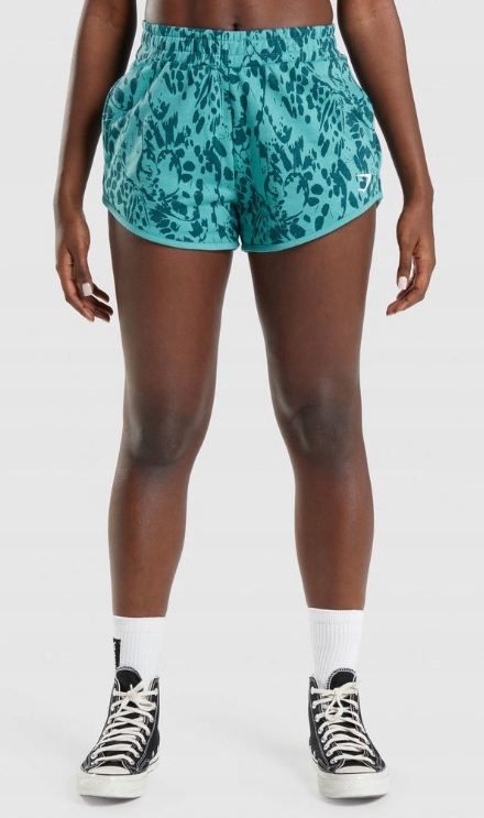 Gymshark Spodenki Niebieskie Damskie Wzór XL P7B