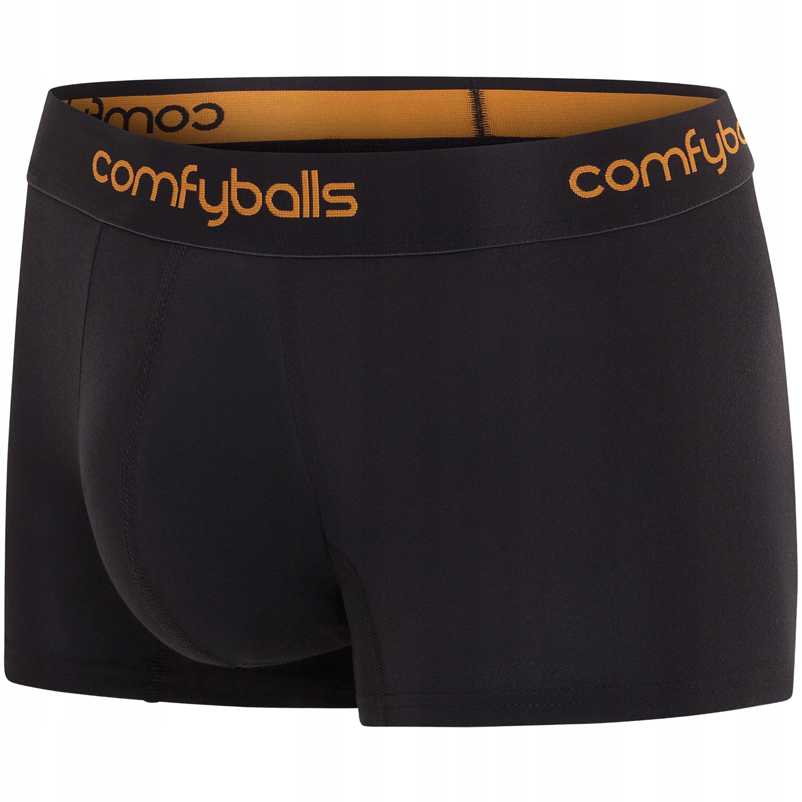 Bokserki Męskie Bawełniane Sportowe do Biegania Comfyballs Regular Black XL