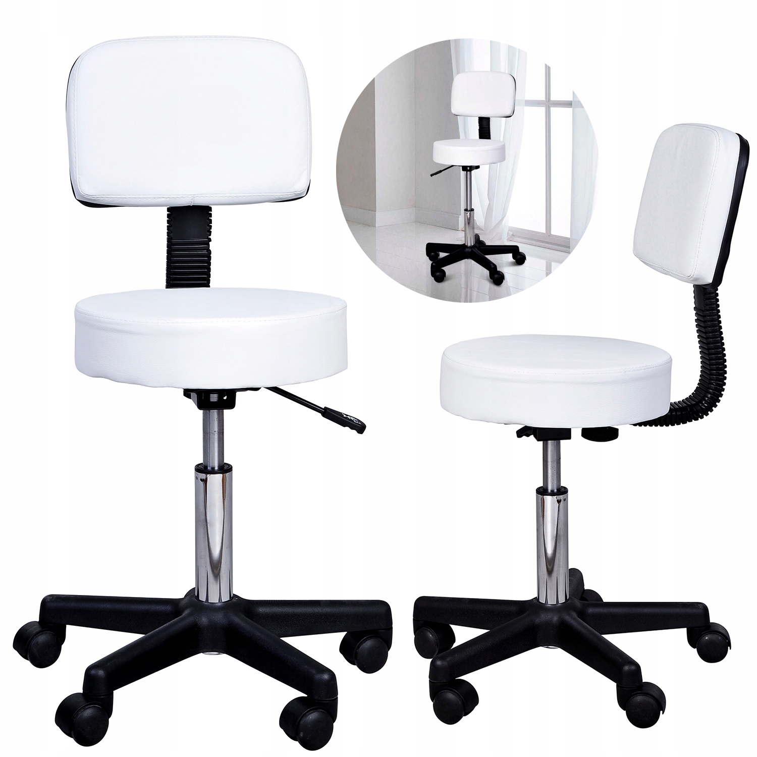 Barová Židle Kadeřnický Otočný Kosmetický Stůl