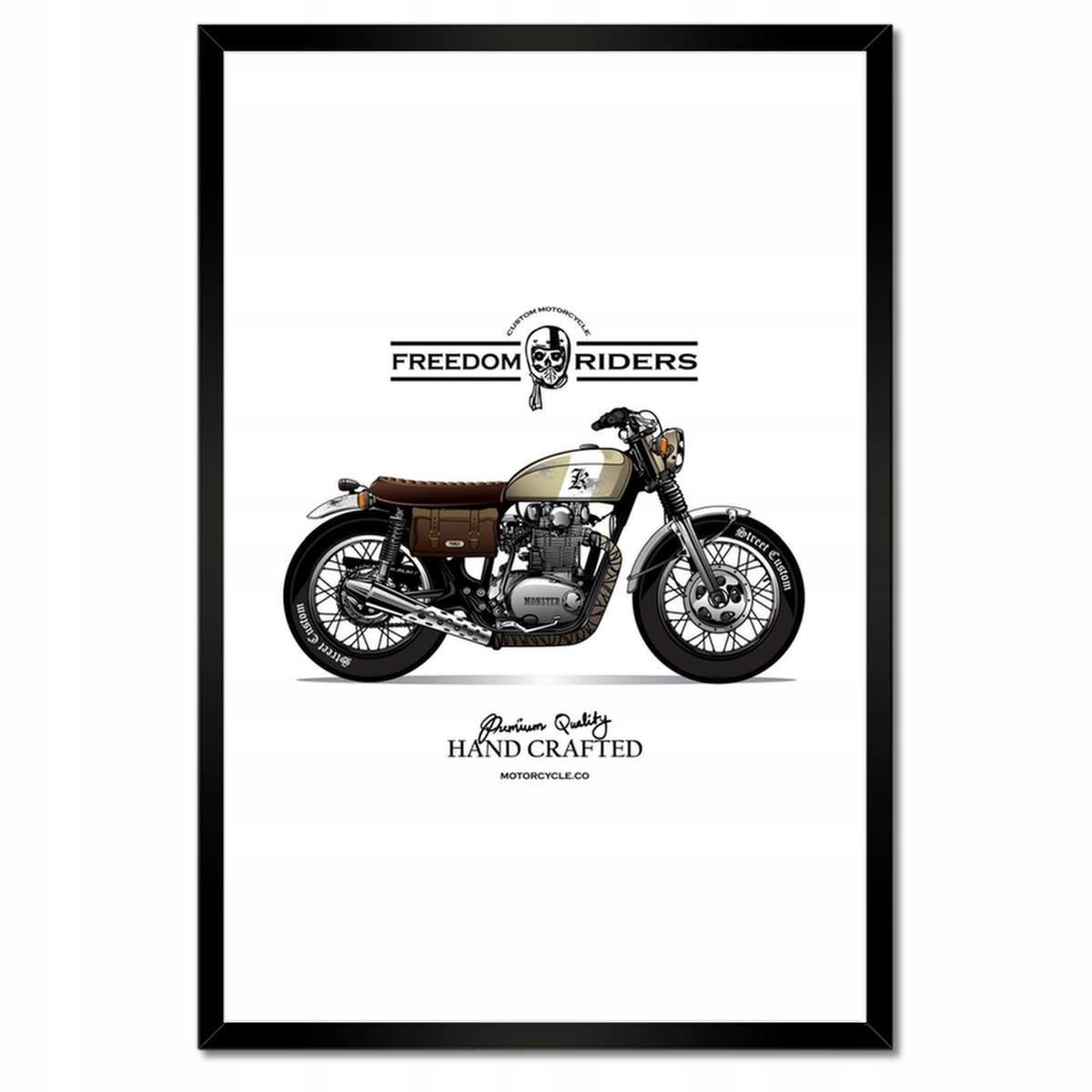 Plakáty v rámu 40x60 Motocykl Zabytek Vintage