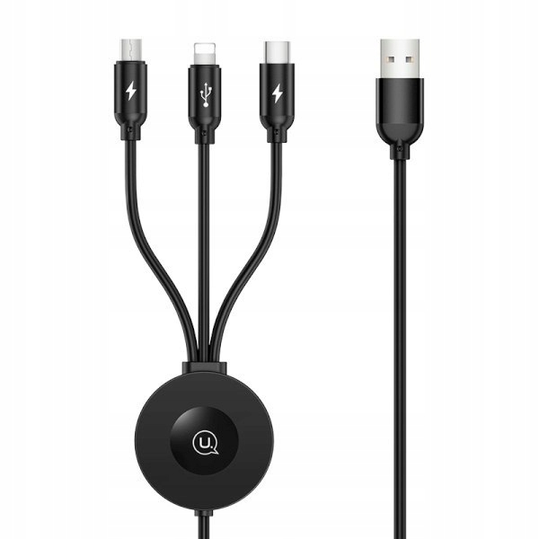 

Usams Ład. indukcyjna Apple Watch +kabel 3W1 (ligh