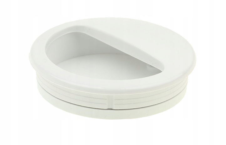 

Uchwyt Meblowy Wpuszczany Okrągły Biały fi 50 mm