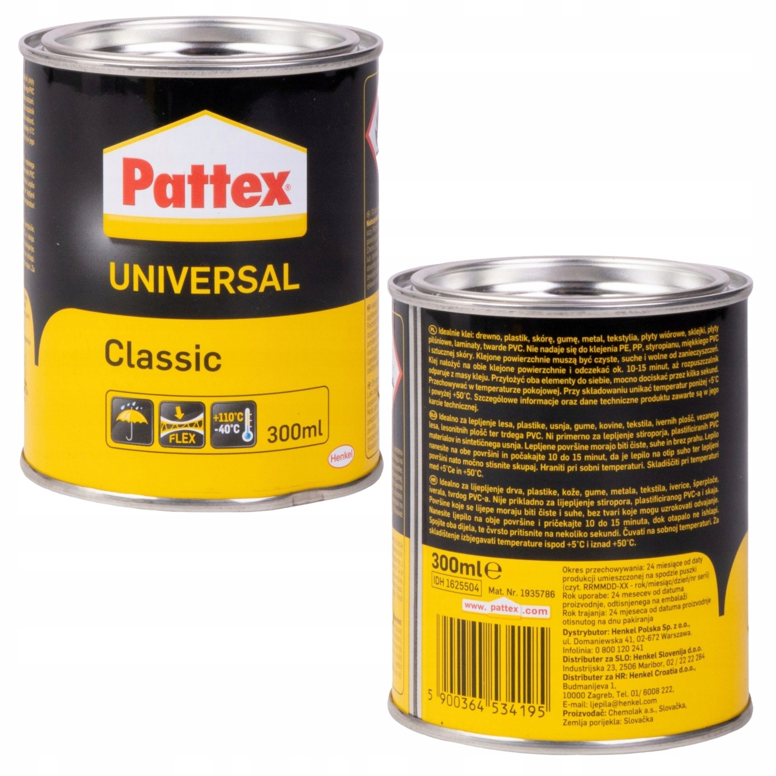 Pattex Klej Uniwersalny Kontaktowy Universal Classic 300ML