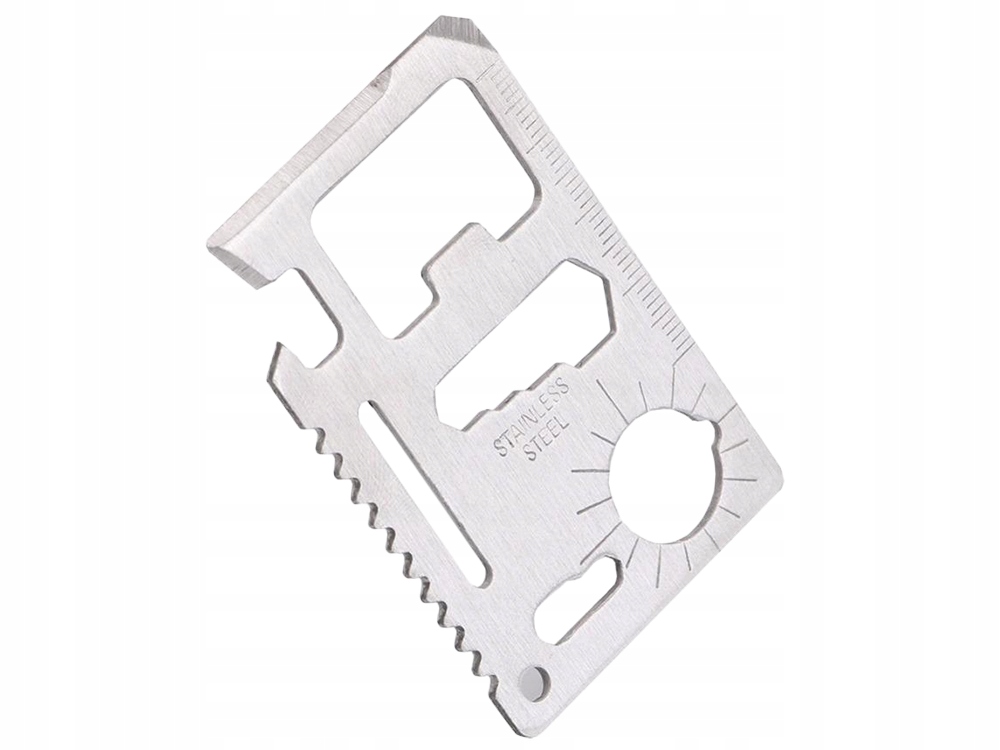 KARTA PRZETRWANIA PRZEŻYCIA SURVIVAL CARD TOOL NÓŻ Wysokość 4.5 cm
