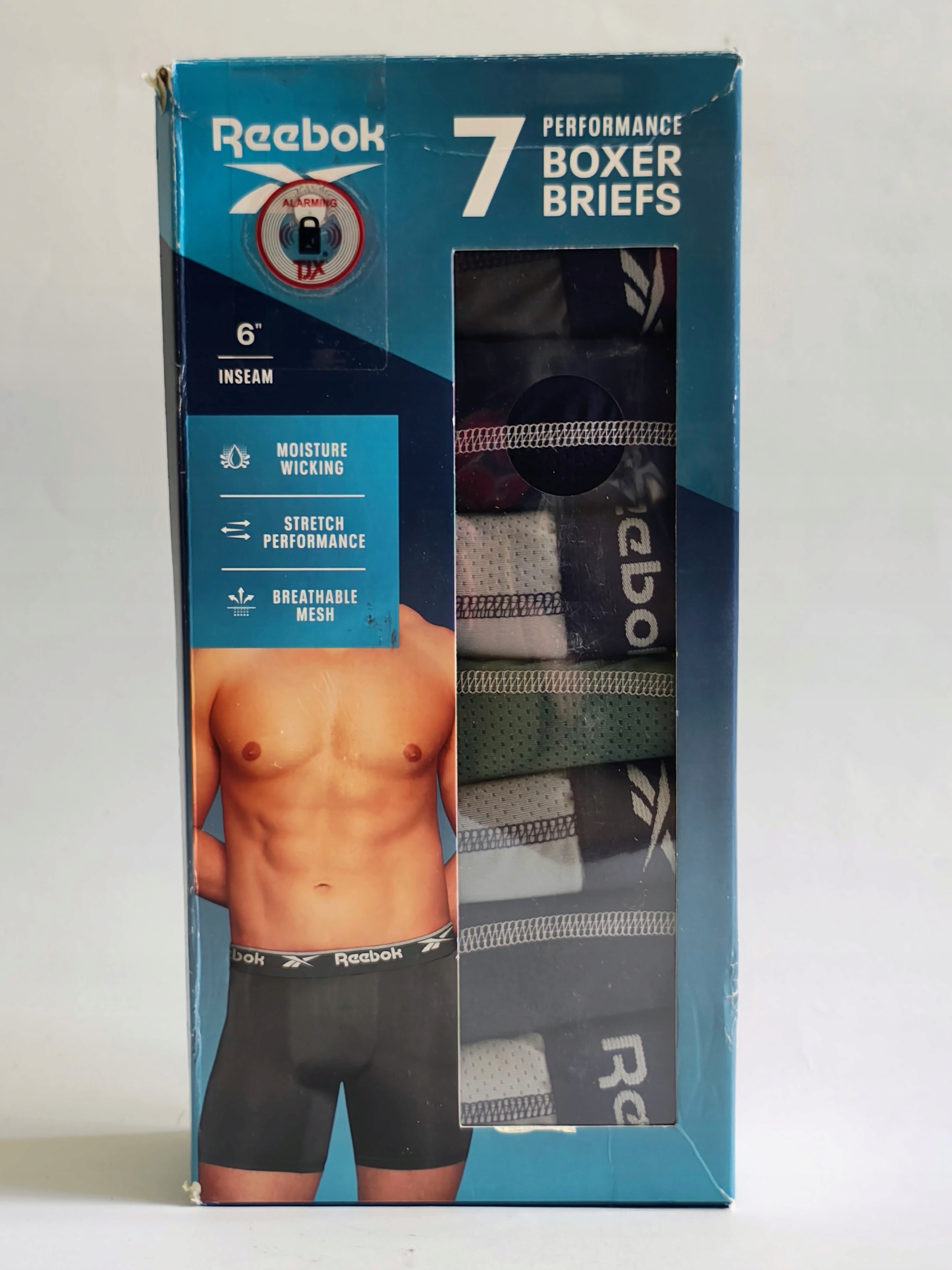 Reebok – Pánské boxerky Performance (7-pack) velikost M