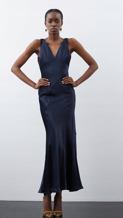 Karen Millen Šaty Tmavě Modrá 42 1Y1V