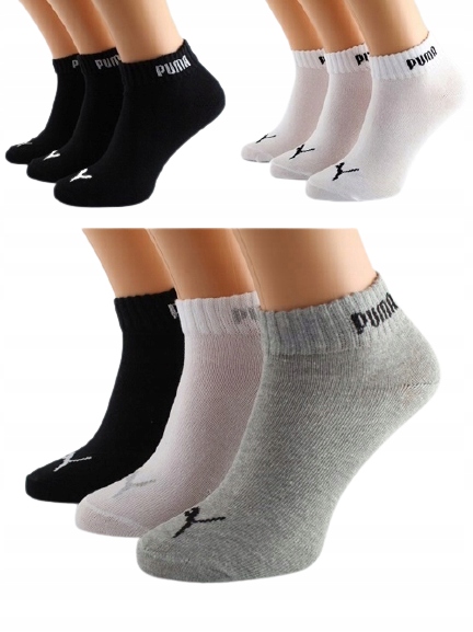 

Zestaw skarpet Puma quarter 3 x 3-pack 39/42 mix