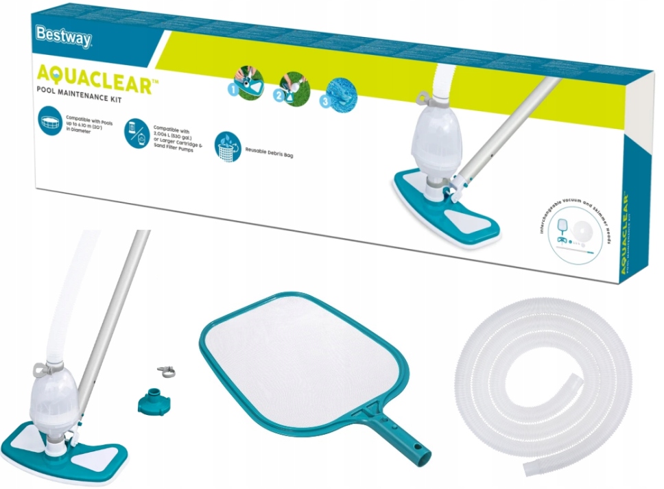 Odkurzacz Do Czyszczenia Basenu Bestway 58234 Zestaw Sprzątający Siatka