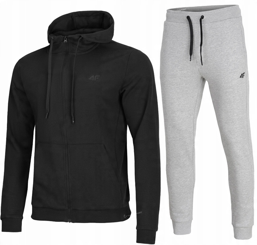 

4F Męski Dres Bawełna Komplet Bluza Spodnie / M