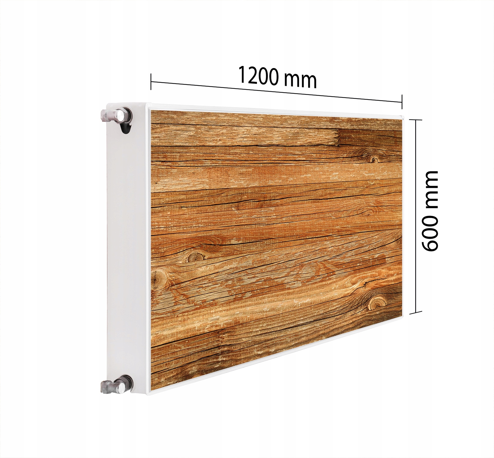 Maskovač Kryt Radiátoru 120x60 Dřevo Podložka Magnet