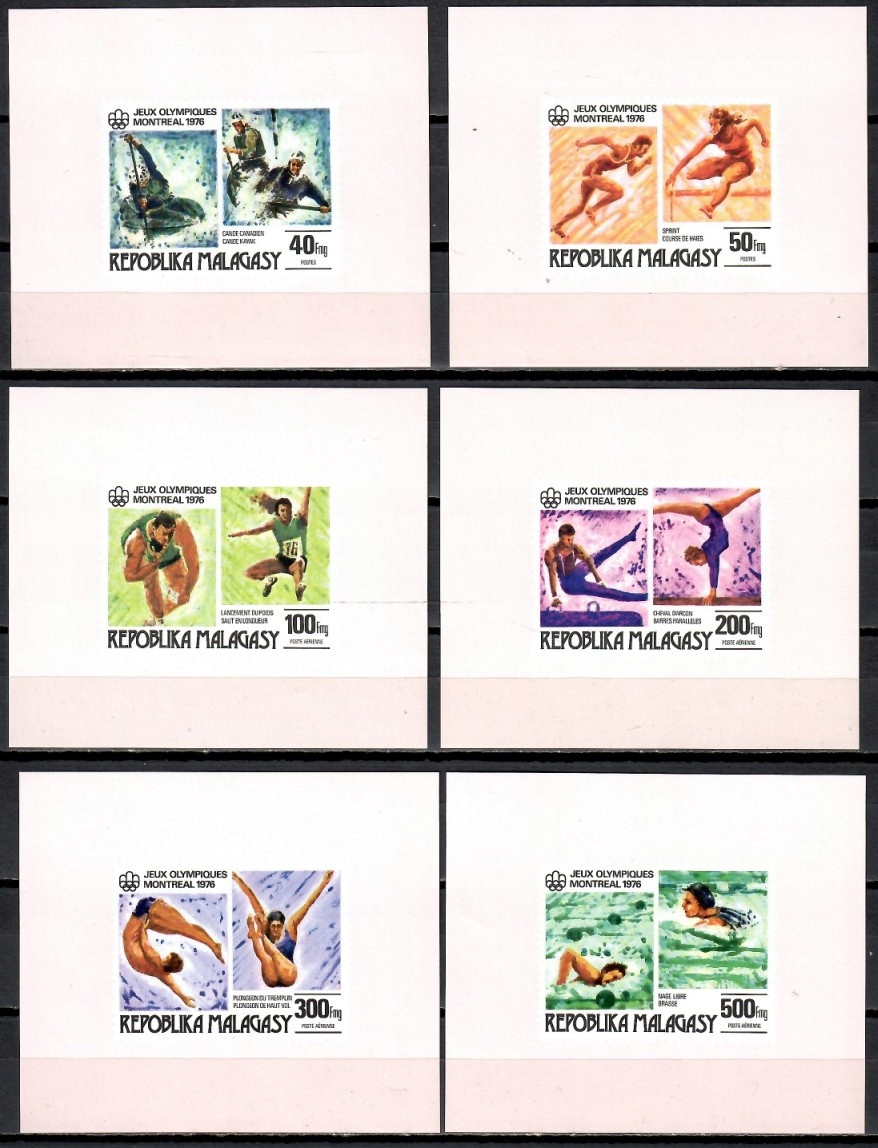 Madagaskar 1976 Mi lx 775-780 Czyste **