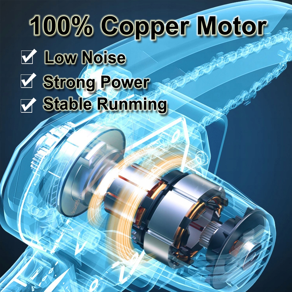 6 Cali Mini Piła Akumulatorowa 2 Baterie Pilarka 2xŁańcuch 800W 21V 6m/s Marka Hooha