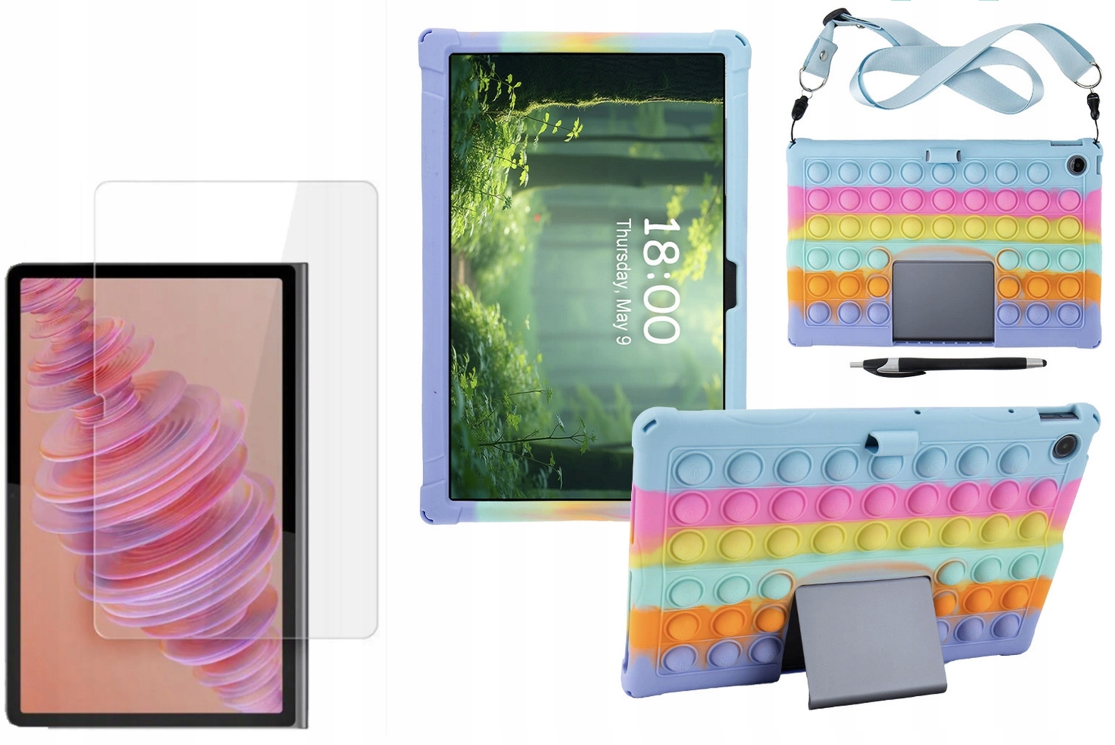 Etui Z Paskiem Do Lenovo Tab Plus TB351FU 11.5" 2024r Szkło Rysik