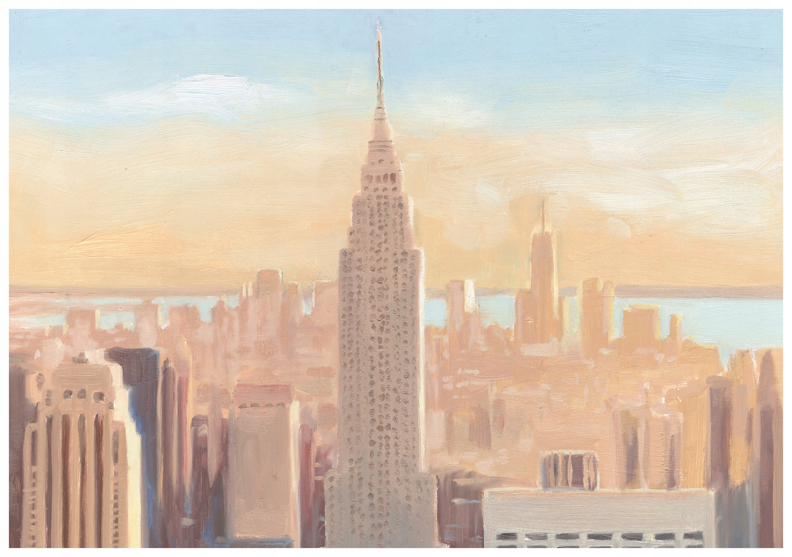 Fototapeta Empire State Building New York pastelová 300x210 lepidlo