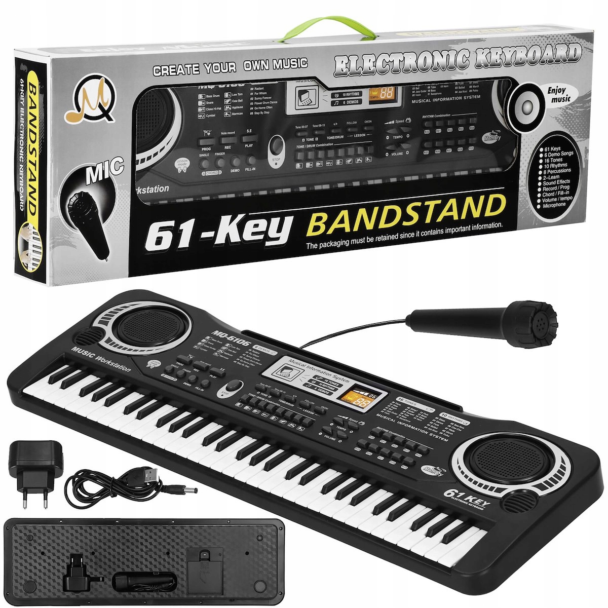 KEYBOARD Organy Pianino DLA DZIECI Organki Elektryczne + Mikrofon Pianinko