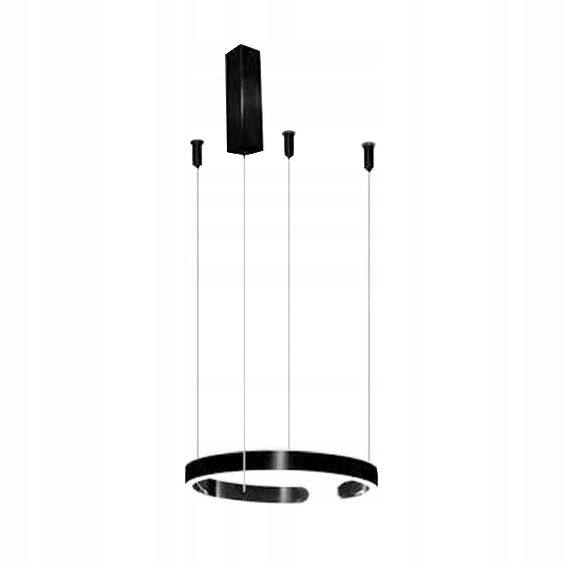 Závěsná Led lampa Premium 34W černá 3 barvy světla stmívač Dálkový Ovladač