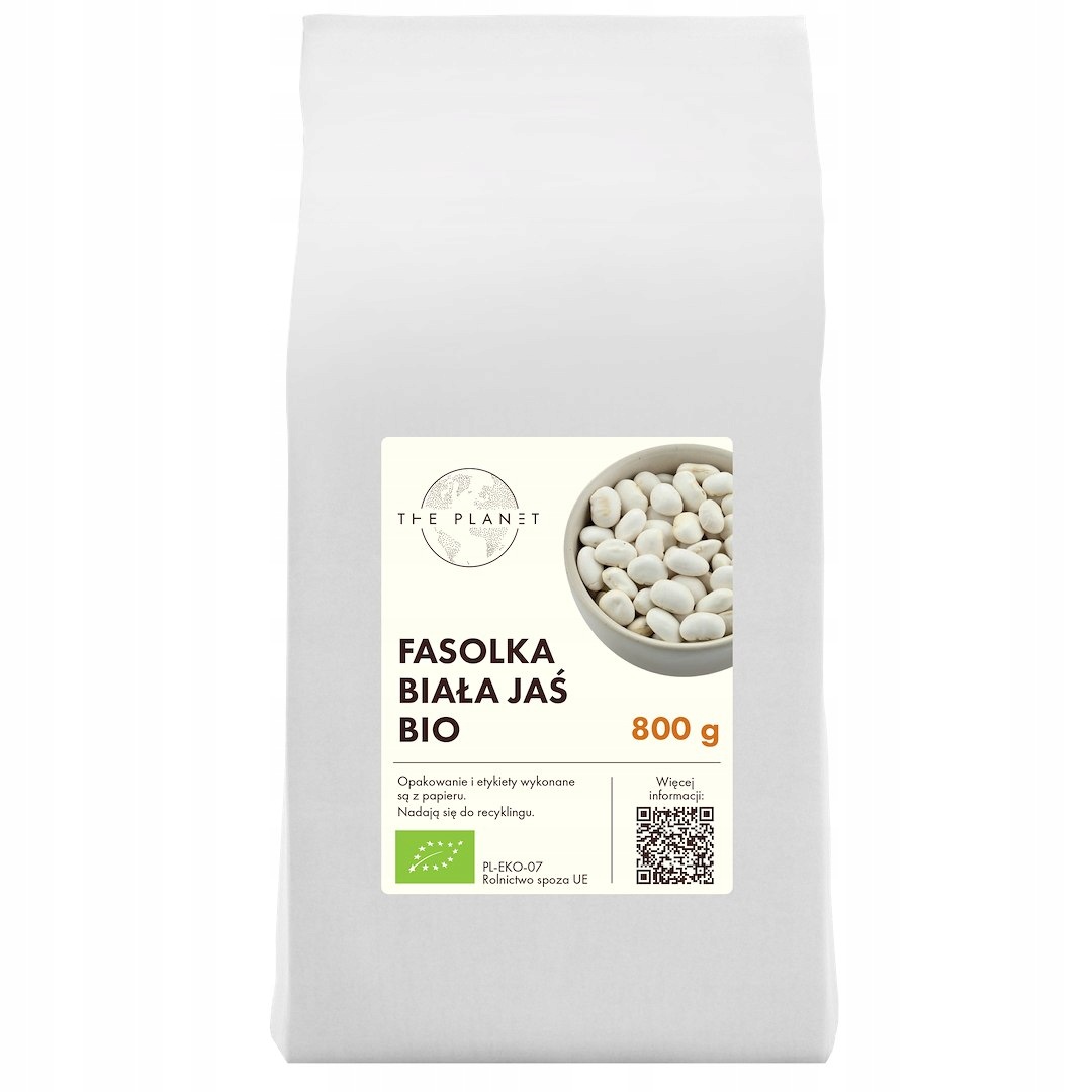 6x Fasolka Biała Jaś Bio 800 g The Planet