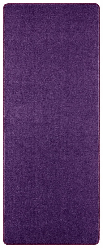 Koberec Běhoun fialový 80x300 cm, do chodby-přechodu s krátkým vlasem
