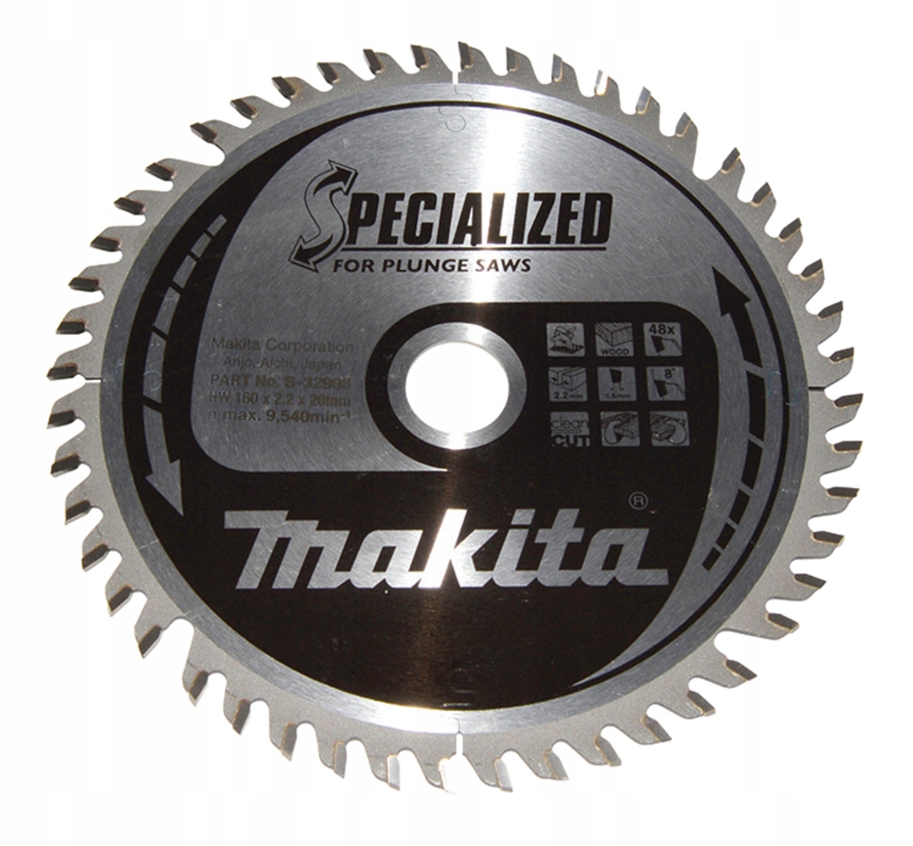 Tarcza Tnąca 160X20 48Z Makita B-32998 Zagłębiarka