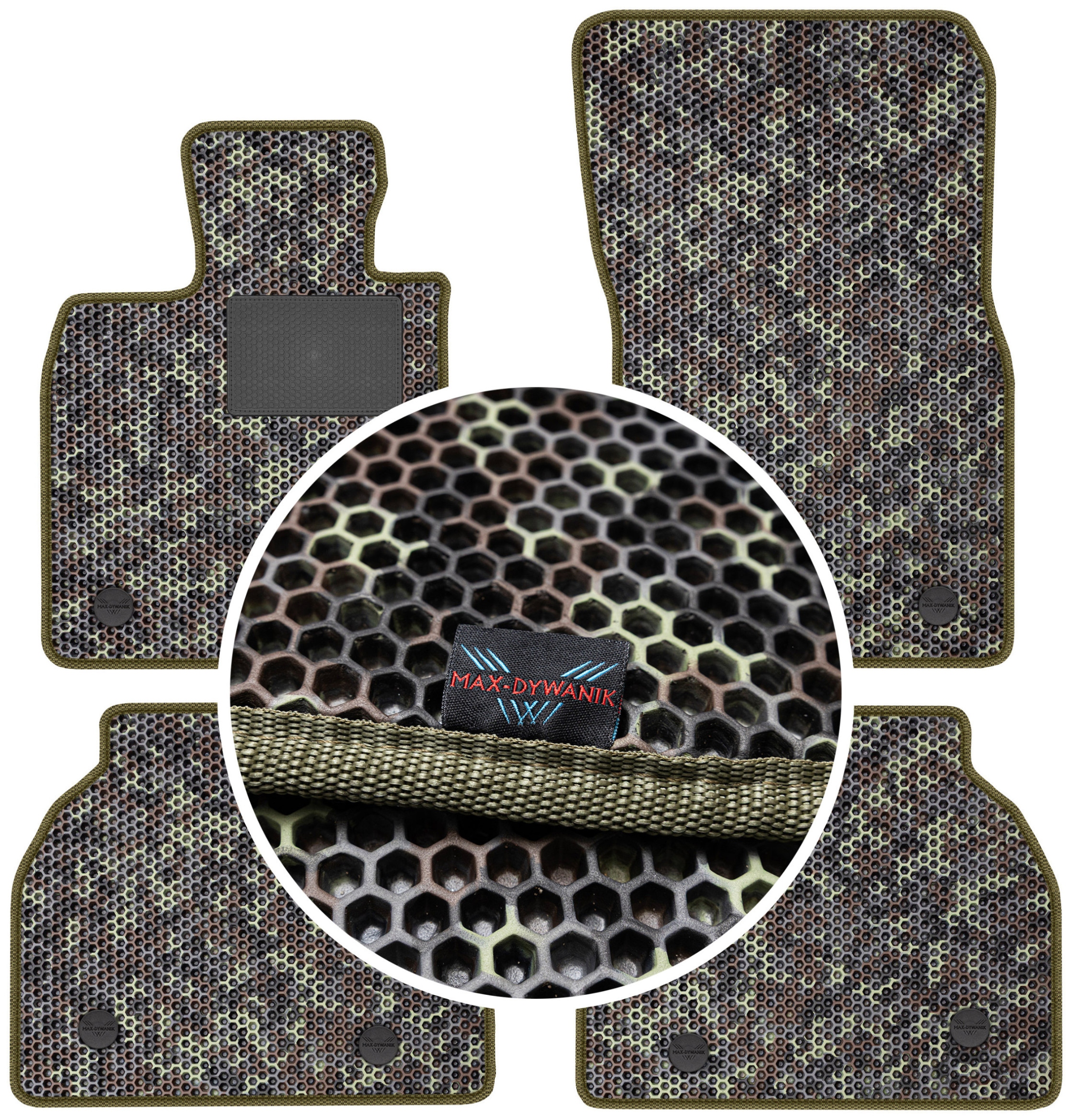 Bmw 5 F07 Gt 2008-2017 Gumové rohože Eva Moro (maskáčové)