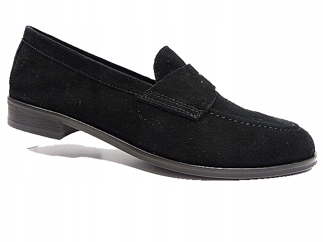 černé dámské polobotky lordsy kůže lehké pohodlné měkké boty léto Sala 37