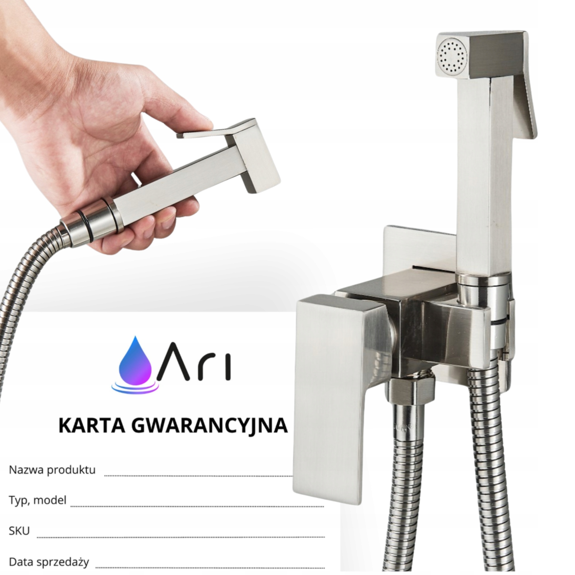 ZESTAW PODTYNKOWY BATERIA BIDETOWA BIDETOWY BIDET