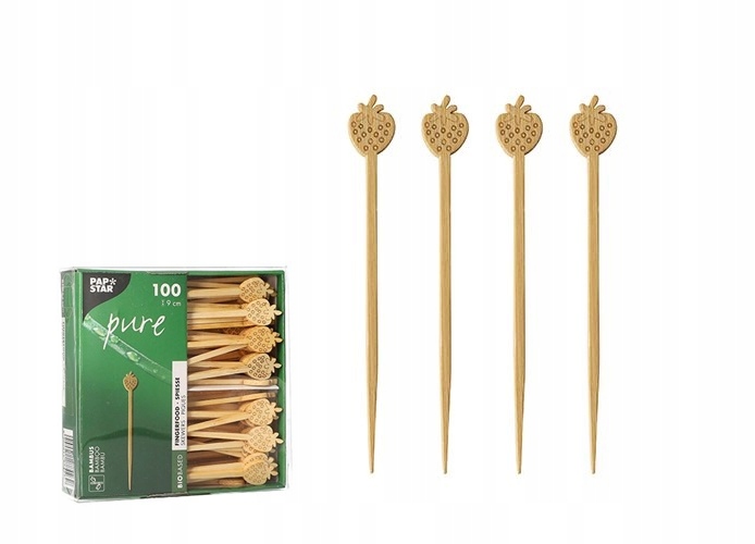 

Patyczki bankietowe bambus Strawberry 9cm 100szt