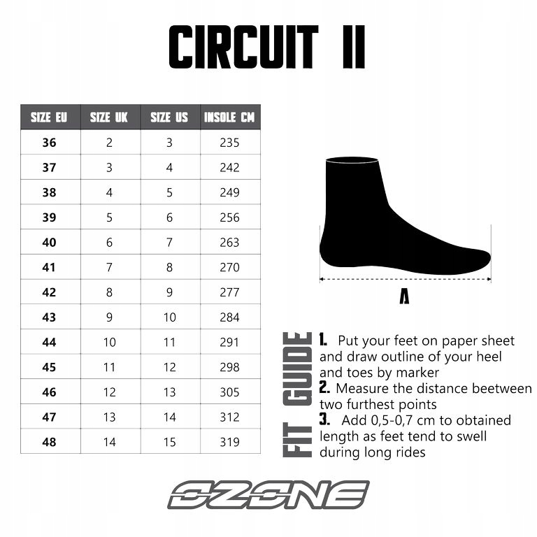 BUTY OZONE CIRCUIT II BLACK 41 EAN (GTIN) 6096428141191