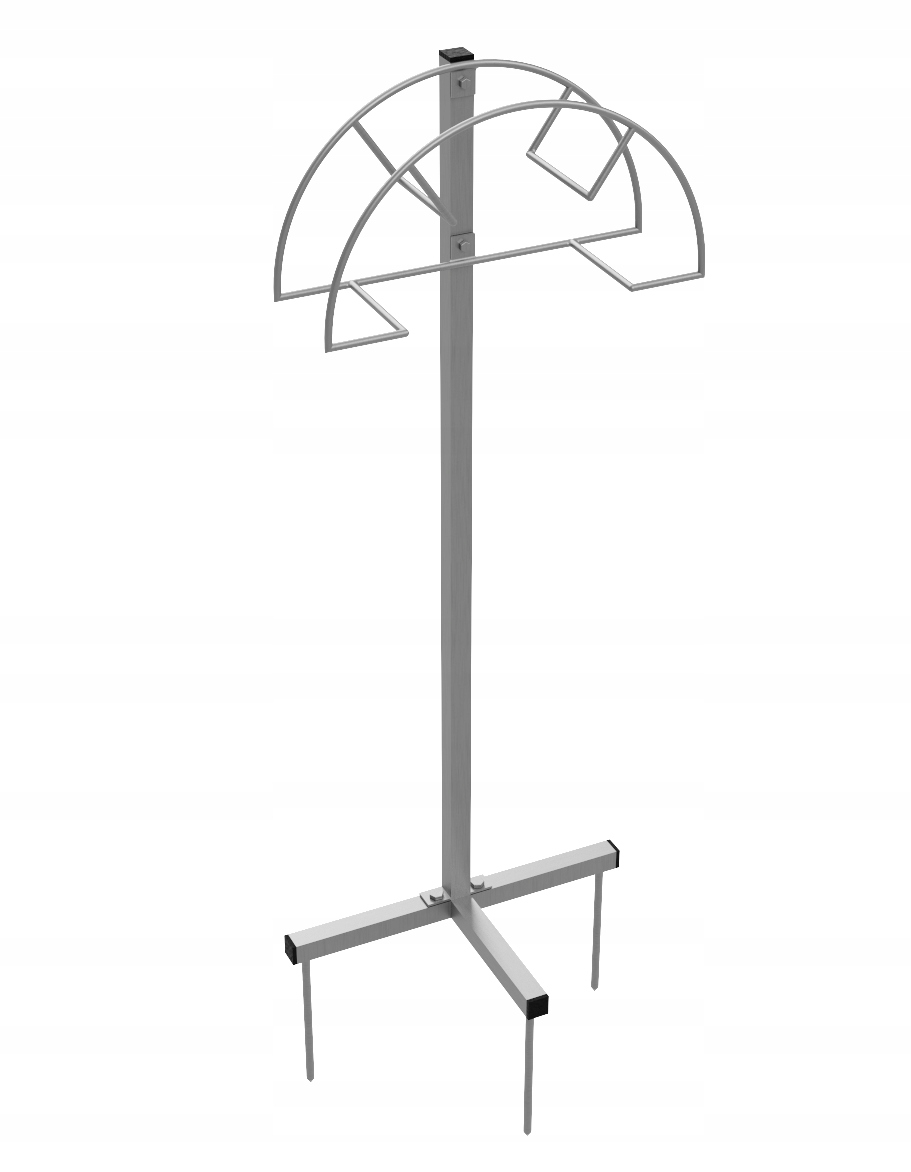 Věšák na zahradní hadici na sloupku Nerezový držák na hadici