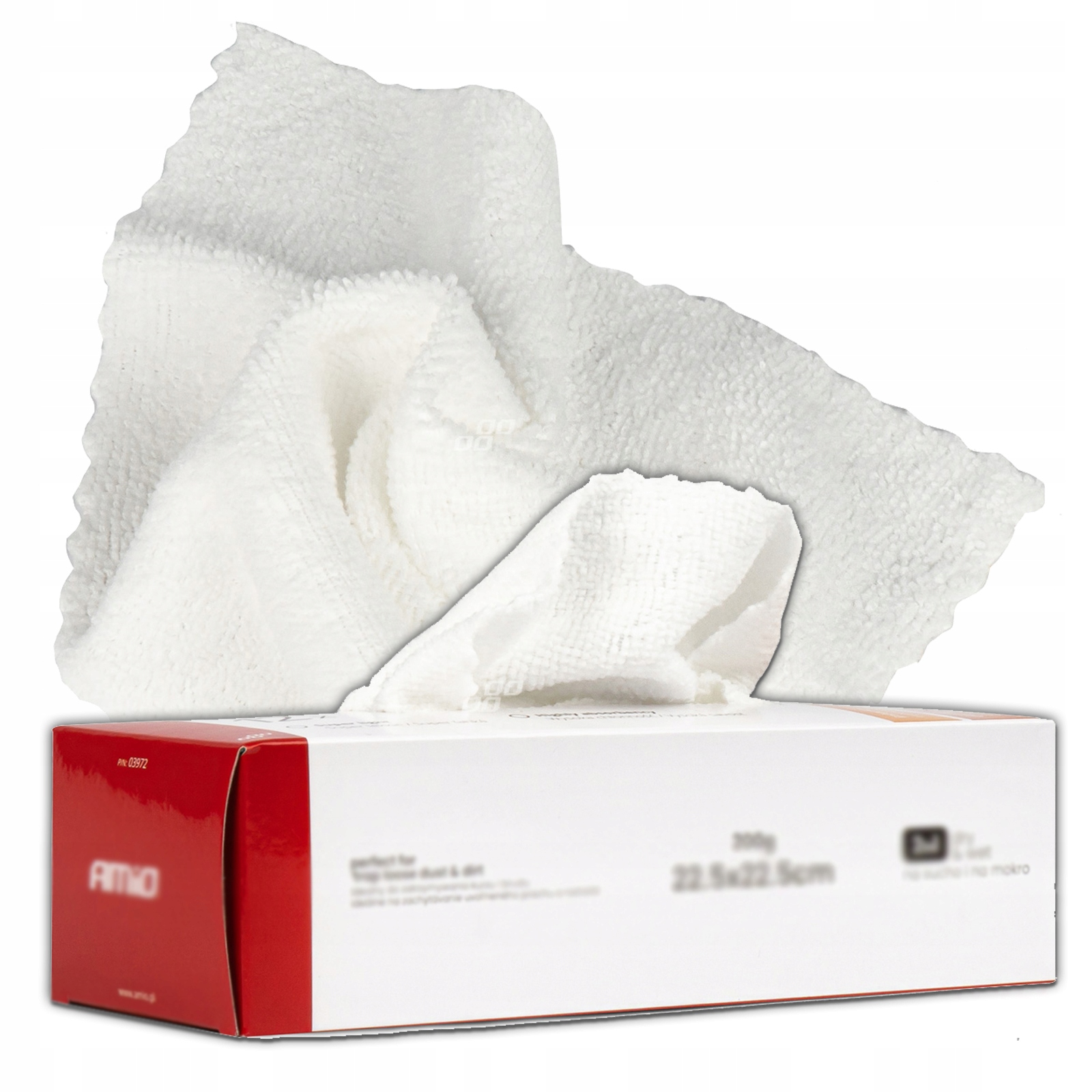 Ściereczki Chusteczki z Mikrofibry Pudełko Zestaw 12 szt. 22,5x22,5 cm 200g