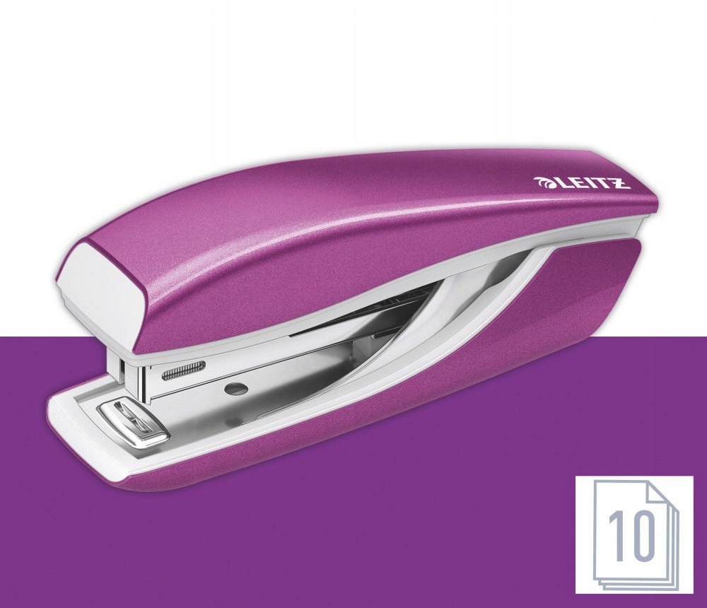 Zszywacz mini Leitz NeXXt Wow do 10 kartek fiolet Marka Leitz