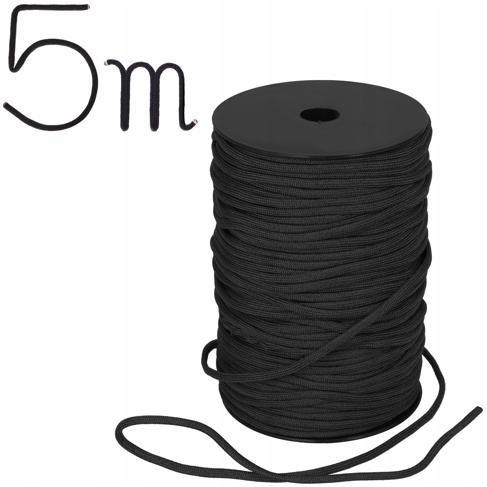 Dominator Linka Lina Paracord Nylon Czarna 5mb.