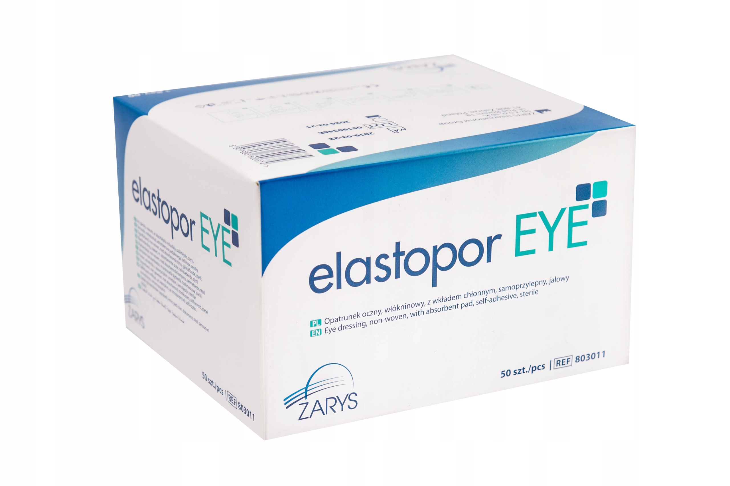 

Zarys Elastopor Eye Opatrunek oczny roz. 6,5 x 9,5