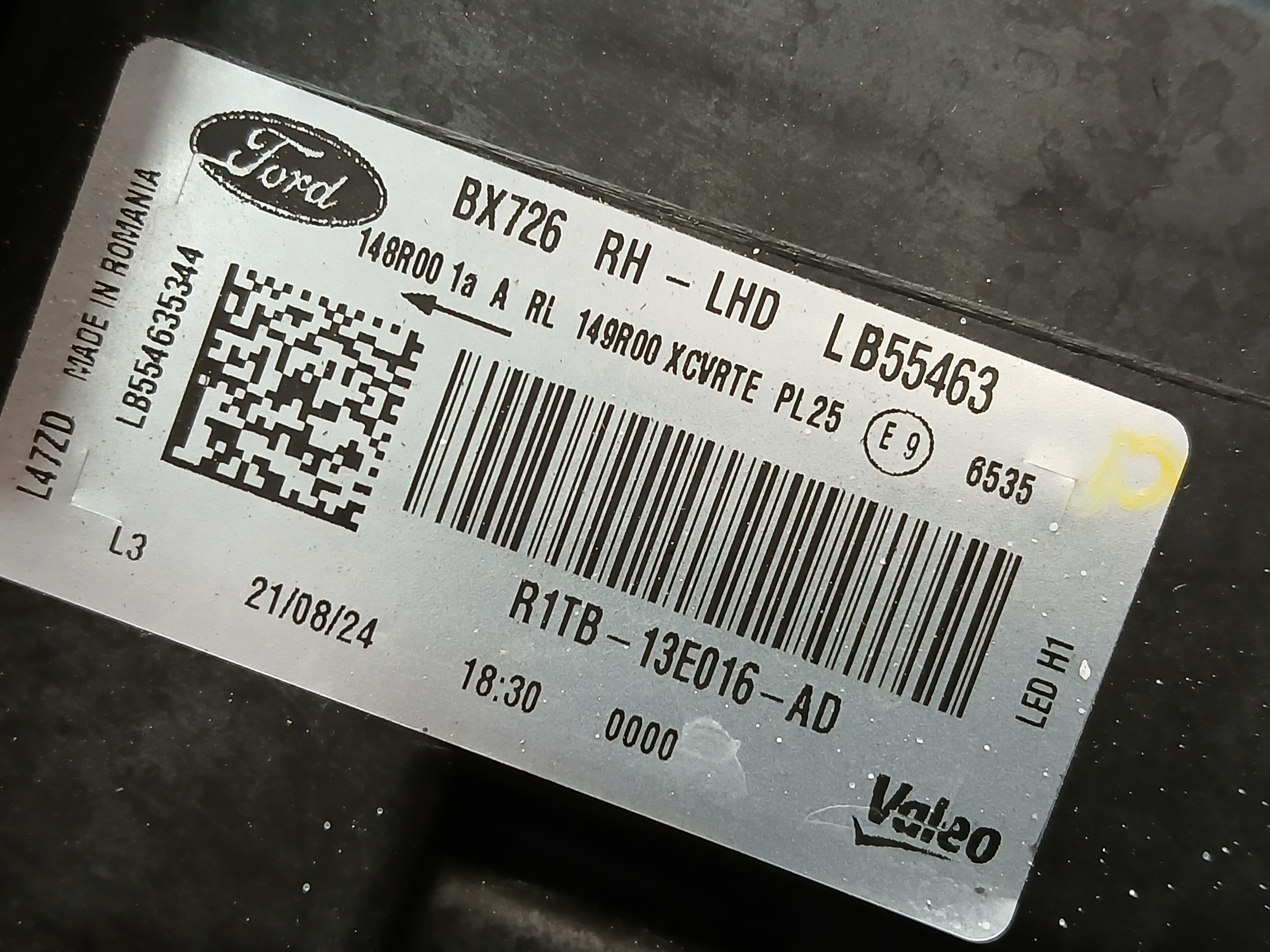 light front right FORD PUMA MK2 LIFT FULL LED R1TB-13E016-AD