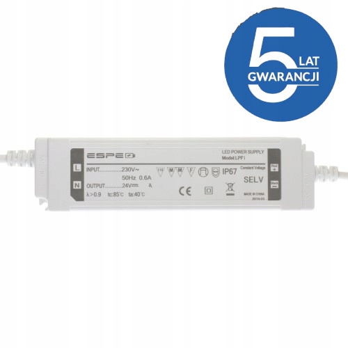 Zasilacz Espe LPF-15012ESPE 12V 12,5A 150W Led IP67 Pfc