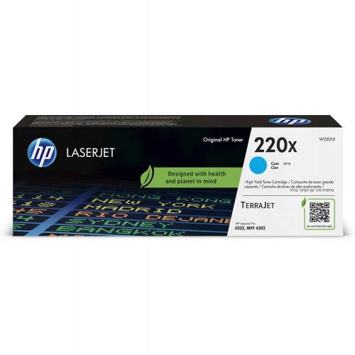 Hp W2201X, cyan toner. kazeta Hp LaserJet 220X W2201X
