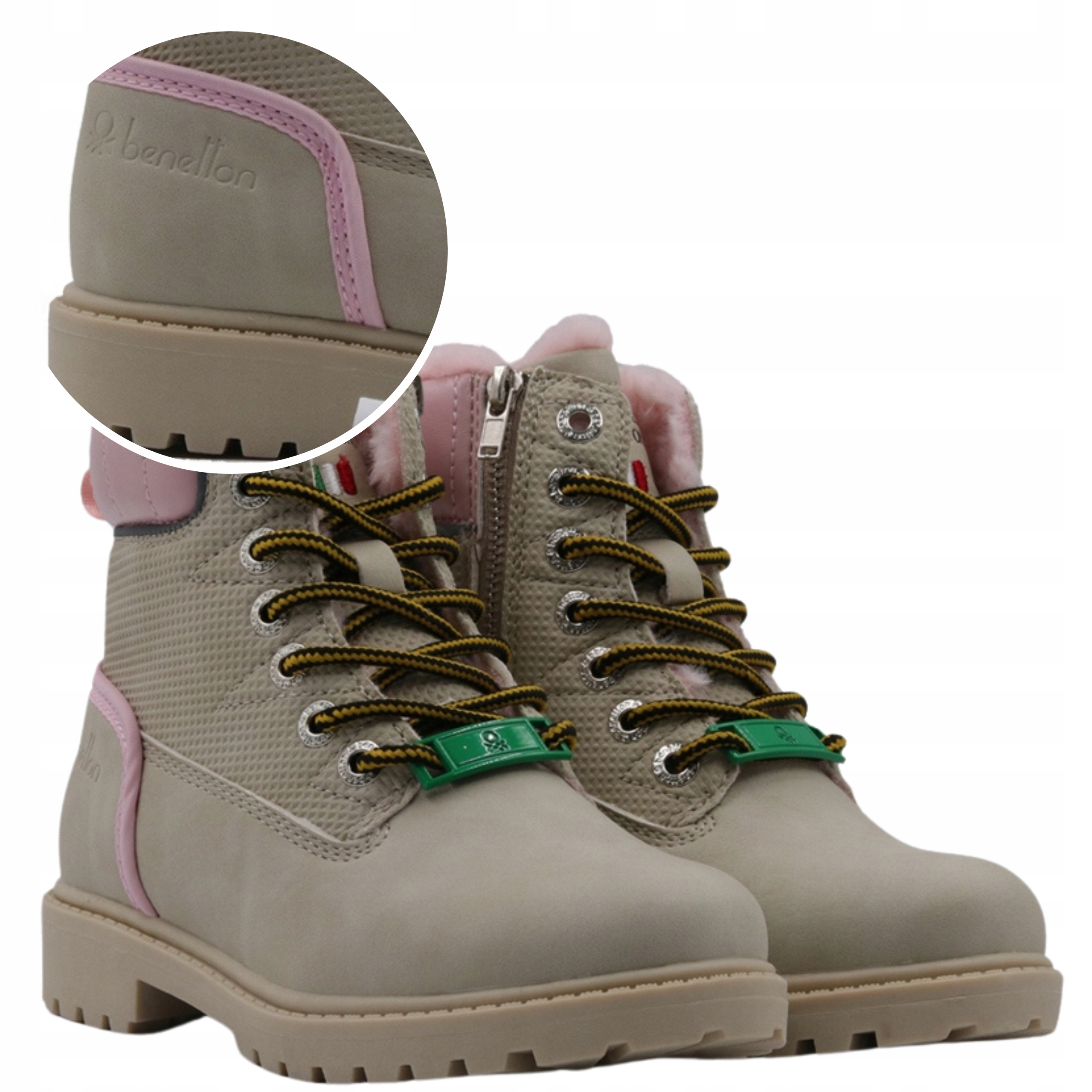 buty dziecięce trekkingowe zimowe benetton everest śniegowce r. 30