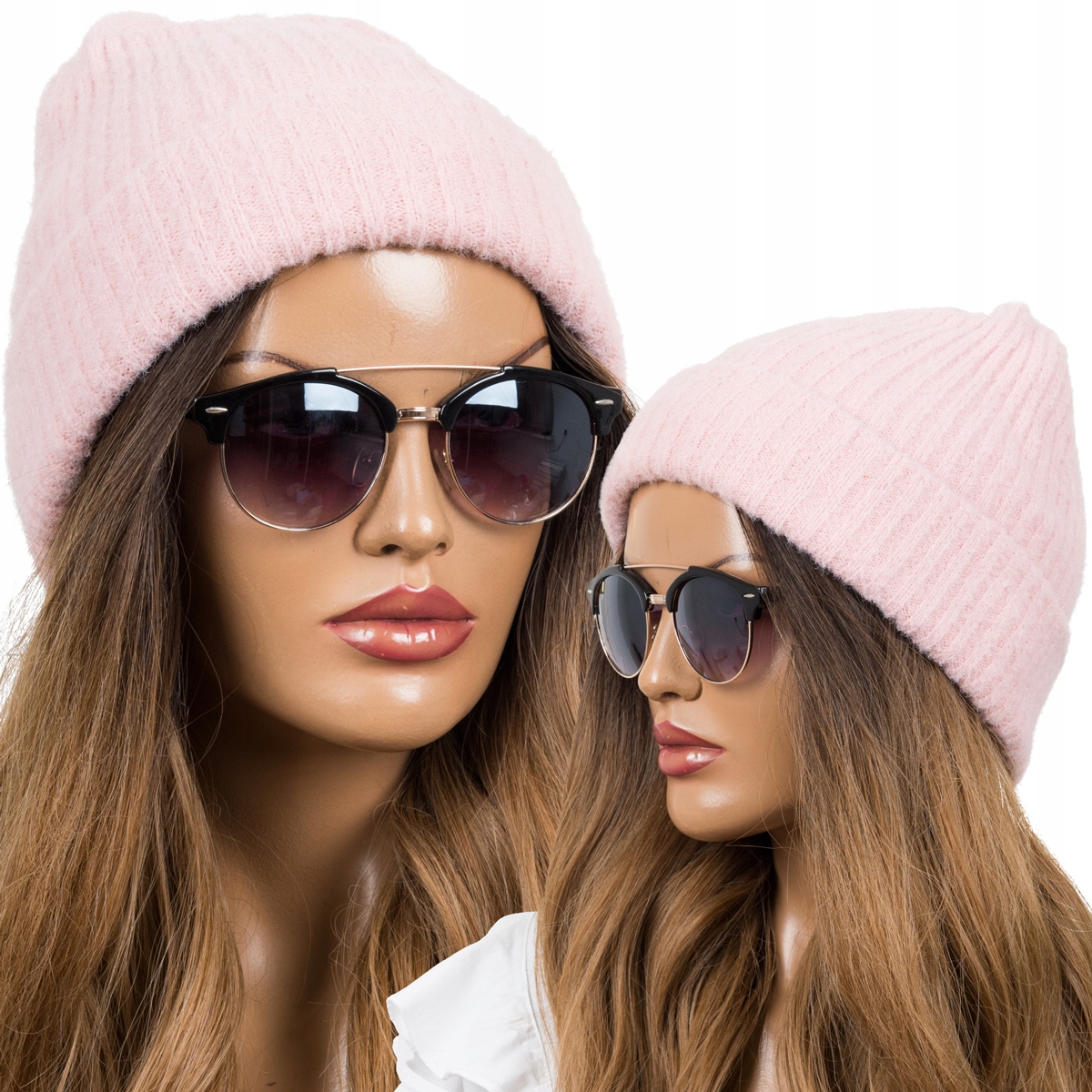 

Czapka Damska Zimowa Ciepła Beanie Gruba Podwójna