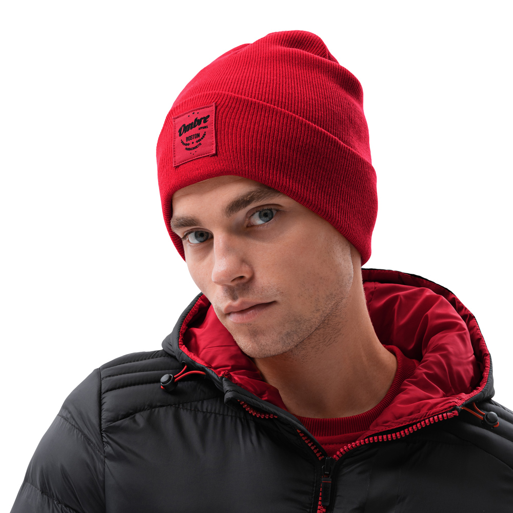 

Czapka męska zimowa beanie one size H103 czerwona