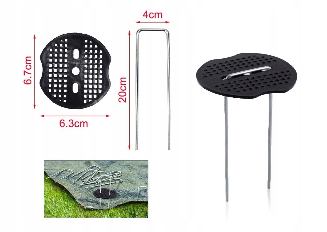 

Szpilki Metalowe Gwoździe Do Agrowłókniny h-20cm
