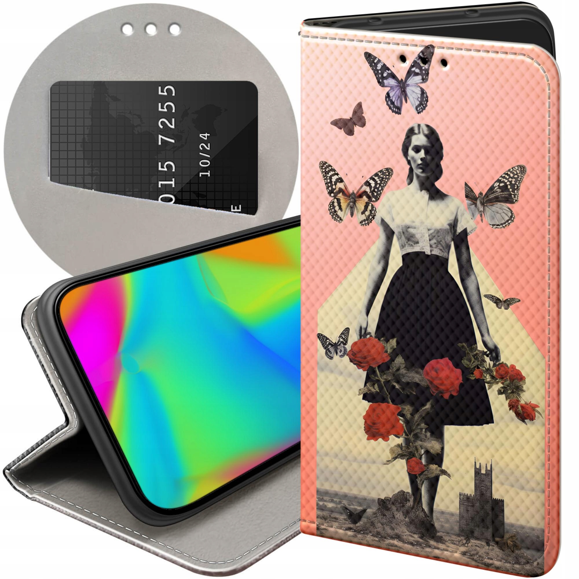 Etui Z Klapką Do Xiaomi 15T 5G Collage Retro Vintage Futerał Case