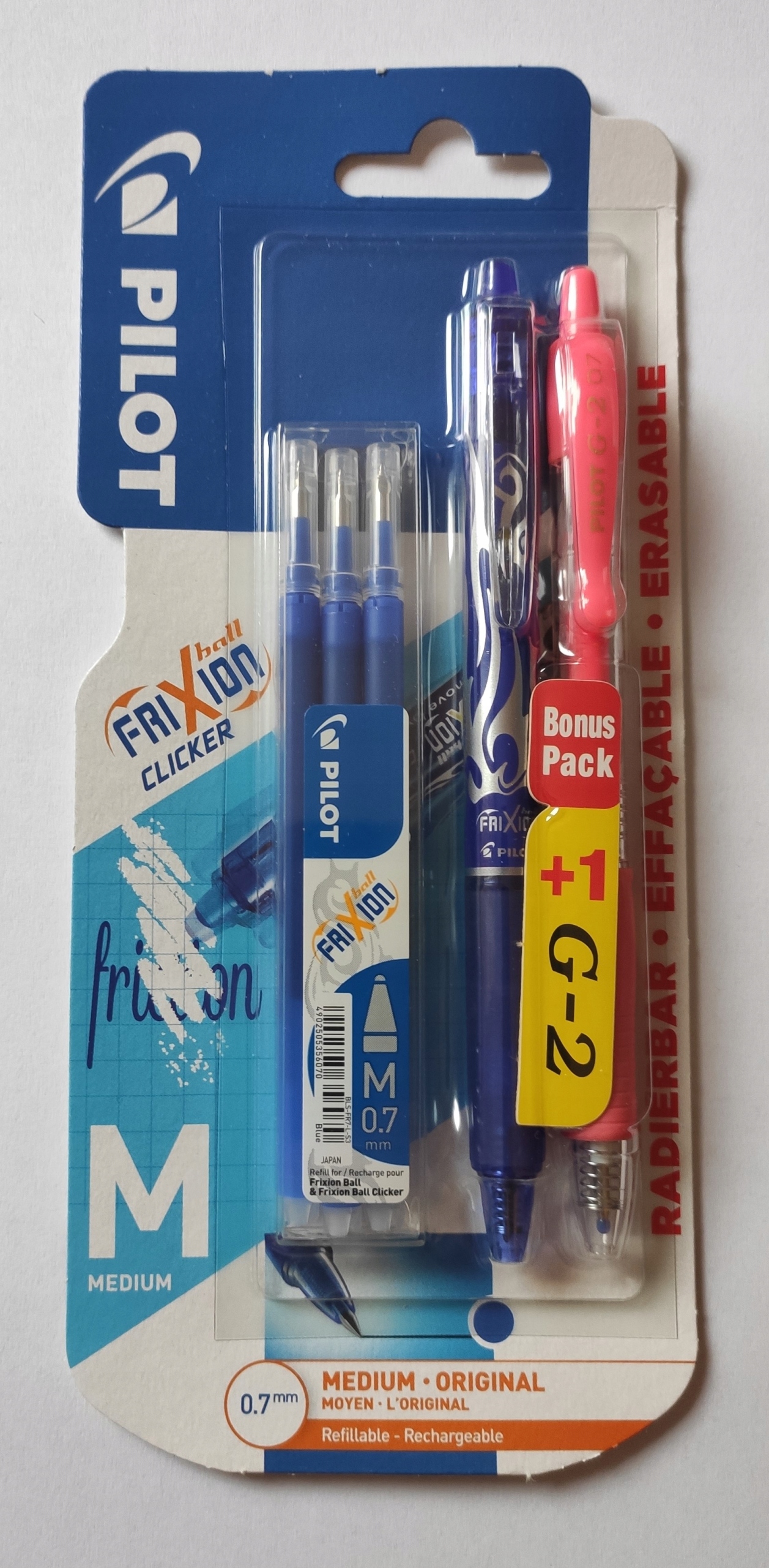 

Pióro Frixion Clicker Niebieski +3 Wkłady G2 Róż